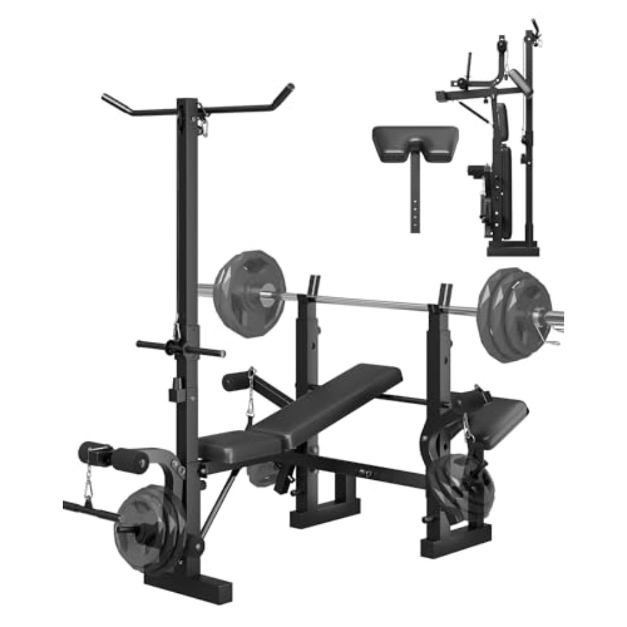 Home Gym Lat Pulldown - 홈짐 8-in-1 접이식 웨이트 벤치 세트
