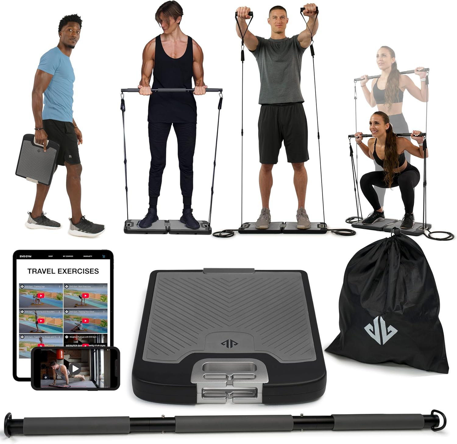 Home Gym All In One - 올인원 휴대용 홈짐: 근력 트레이닝, 여행