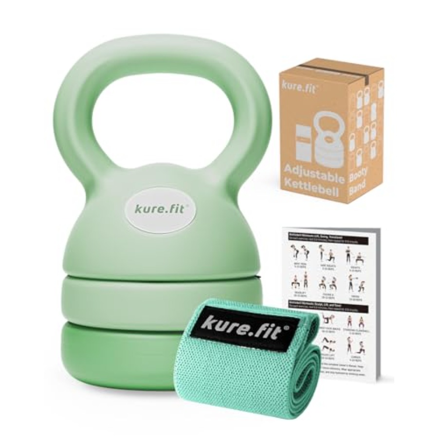 Home Gym Kettlebells - 가정용 조절식 케틀벨, 블랙 파우더 코팅된