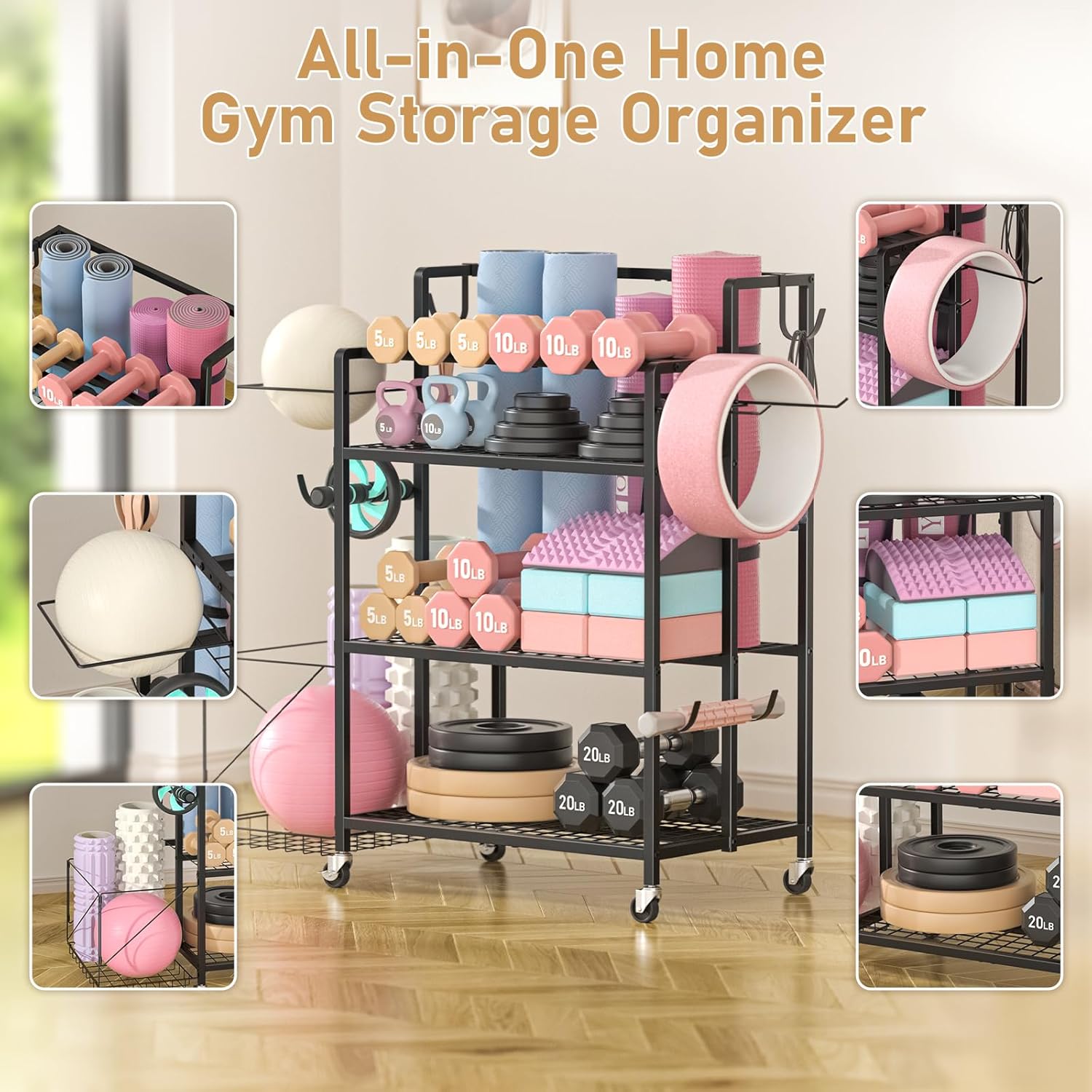 홈짐 보관함, 재질 및 색상 미정, 덤벨, 케틀벨 및  - Home Gym Kettlebells 리뷰 및 가격