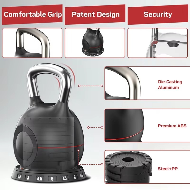 10.5kg 23파운드 가정용 공간 절약 및 비용 절감 - Home Gym Kettlebells 리뷰 및 가격