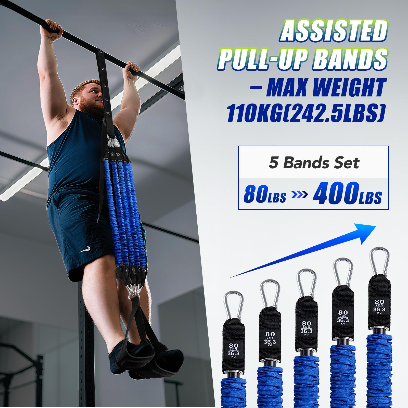 헤비 듀티 풀업 어시스트 밴드 세트 4x80lbs 조절 - Home Gym Mini 리뷰 및 가격