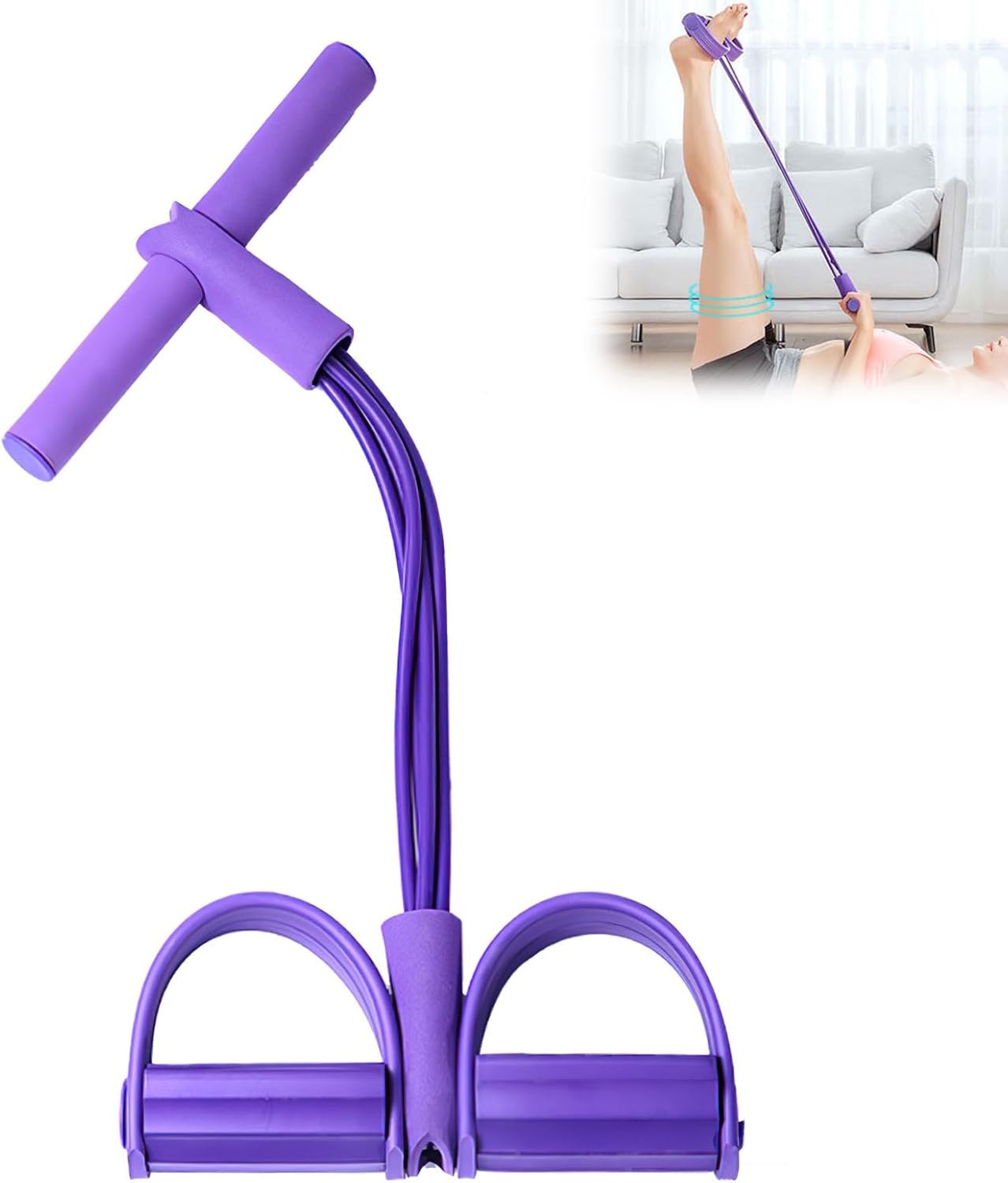 4튜브 페달 저항 밴드 다기능 텐션 로프 탄성 요가 풀 - Home Gym Simple 리뷰 및 가격