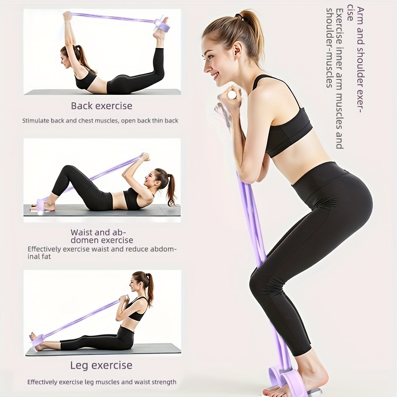 4튜브 페달 저항 밴드 다기능 텐션 로프 탄성 요가 풀 - Home Gym Simple 리뷰 및 가격