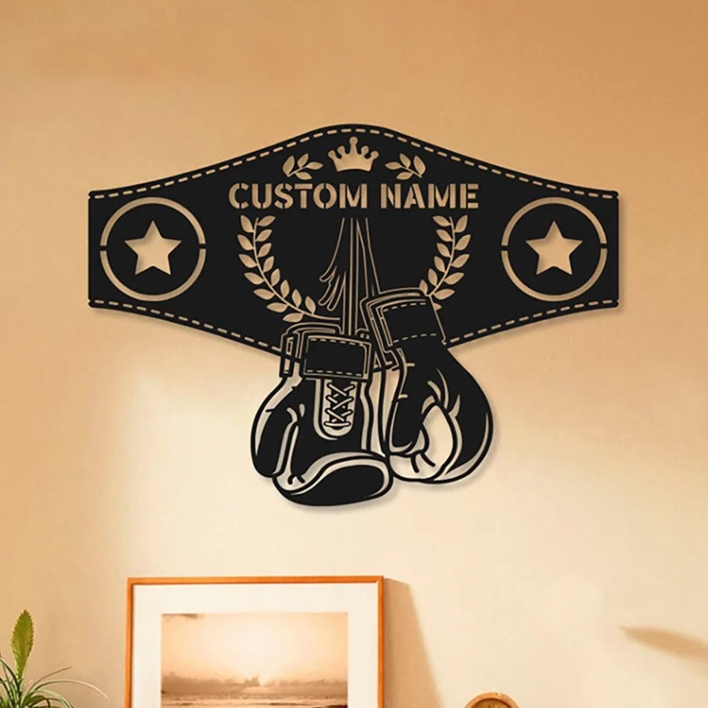 1개 2D 평면 맞춤형 복싱 글러브 금속 벽 장식, 개 - Home Gym Names 리뷰 및 가격