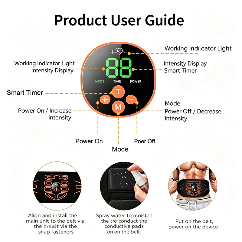 복부 토닝 벨트 스마트 복근 트레이너 근육 토너 바디  - Home Gym Weight Machine 리뷰 및 가격