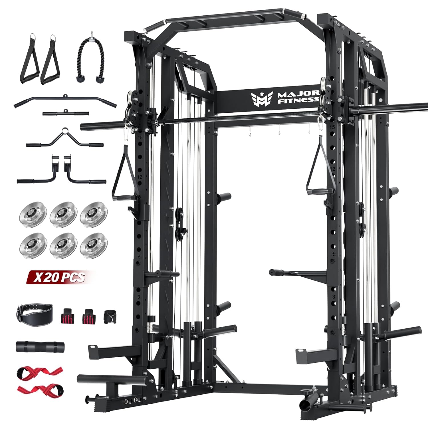 스미스 머신 홈짐 스쿼트 랙 풀리 바 듀얼 랫 풀다운  - Home Gym Lat Pulldown Machine 리뷰 및 가격