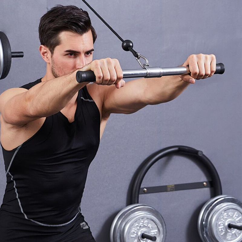 풀리 케이블 머신 랫풀다운 바 - 바이셉스 트라이셉스  - Home Gym Lat Pulldown Machine 리뷰 및 가격