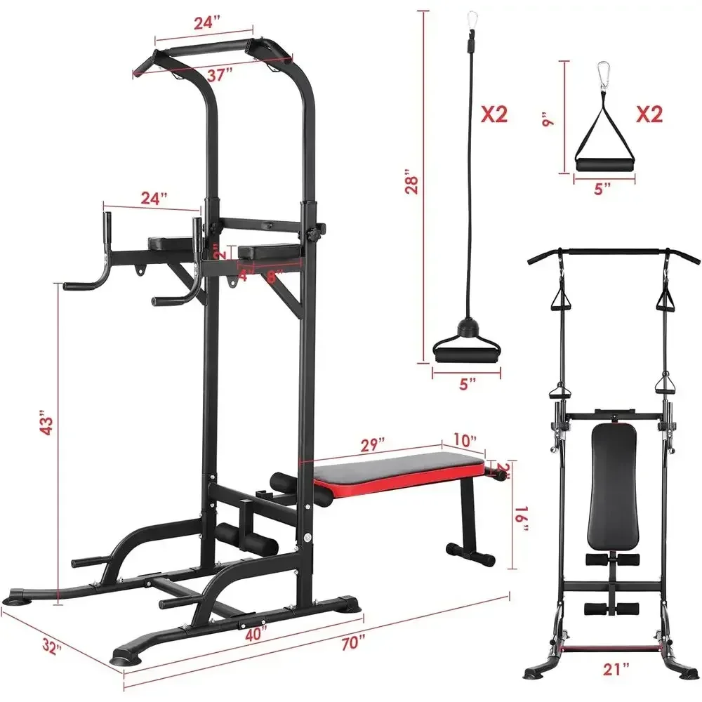 올인원 조절식 홈짐 (벤치, 풀업바, 딥스테이션, 4개 - Home Gym All In One 리뷰 및 가격