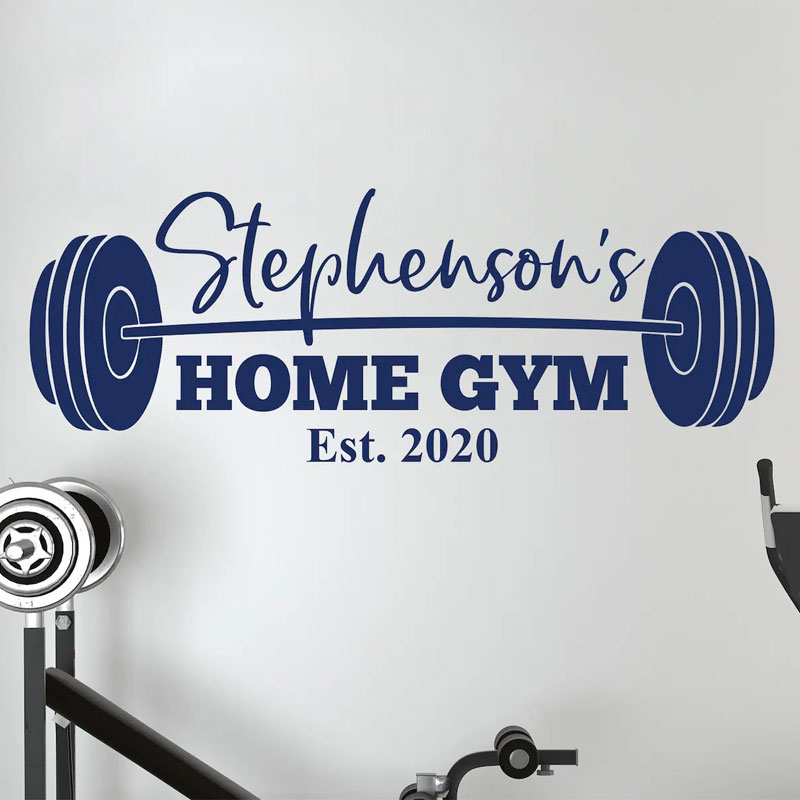 맞춤형 가족 이름 체육관 벽 데칼-개인화된 홈 체육관  - Home Gym Names 리뷰 및 가격