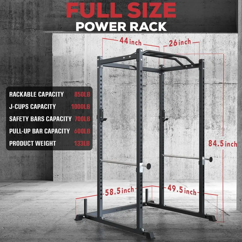 다기능 스쿼트 랙 (견고한 안전 바 및 J-후크 포함) - Home Gym Lat Pulldown 리뷰 및 가격